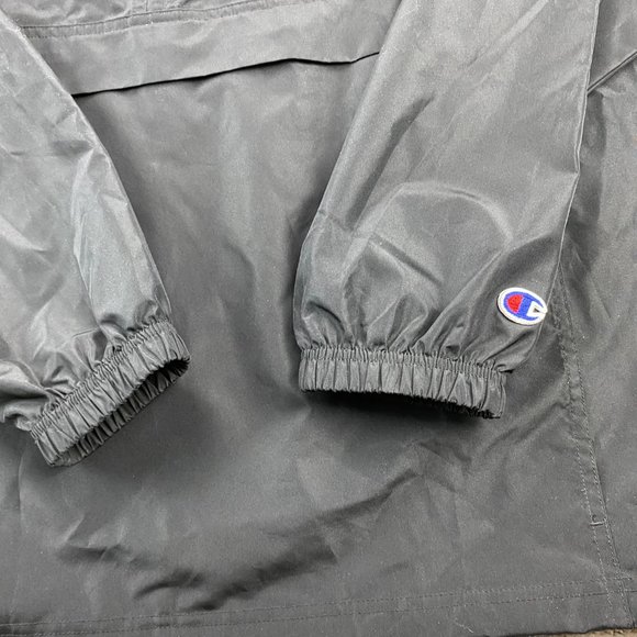 Champion Windbreaker Jacket Men 2XL Black Lords Rugby Hoodie 1/4 Zip Lightweight - Picture 4 of 16